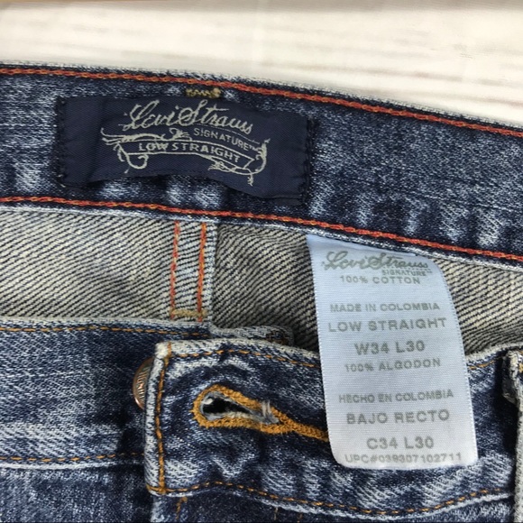 Women’s Levi’s Strauss 34x30 Low Straight Jeans T - Picture 4 of 8